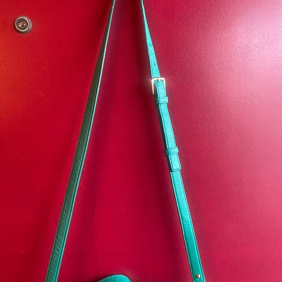 Kate Spade Fun Green Small Georgina Gold Coast satchel crossbody leather quilted - Picture 8 of 16